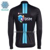 Wielershirt 2022 Team DSM Lange Mouw Winter Thermal Fleece Zwart